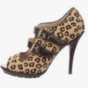 MICHAEL MICHAEL KORS Mohair Animal Print Pumps SZ 8.5